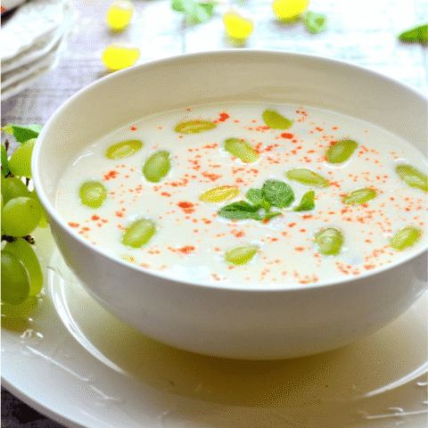 Green Grapes Raita